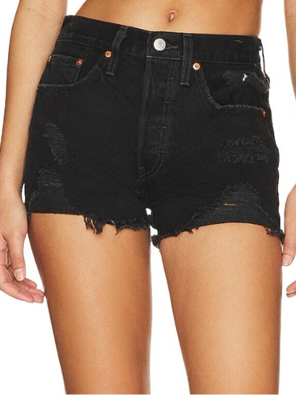 Levi's Black 501 Jean Shorts